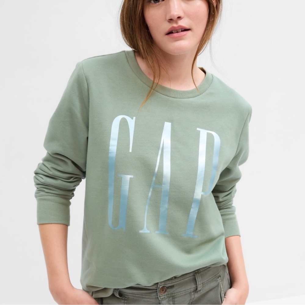 Gap Logo Sweatshirt Green NWTS